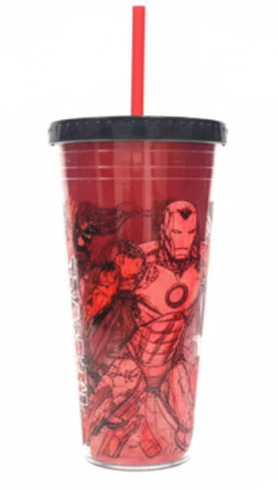 Striders Young Adult Fashion Straw Tumbler | Marvel Pattern - 685 ml