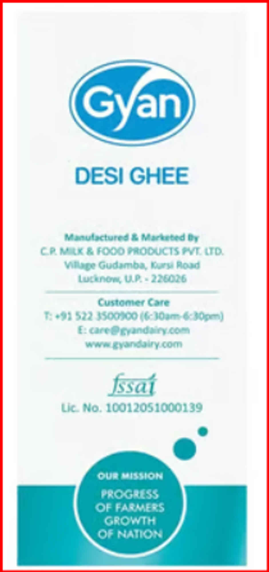 Gyan Dairy Ghee Ceka Pack | Pure & Authentic