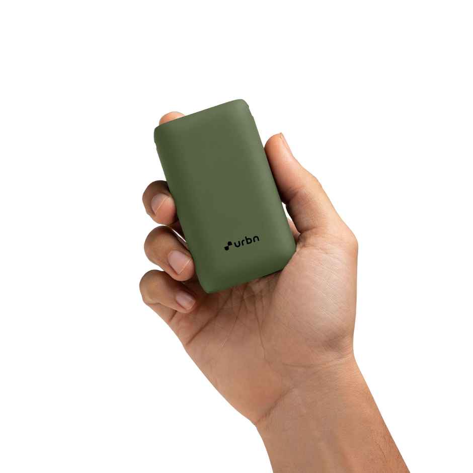 URBN 10000 mAh 20W Super Fast Charging Nano Power Bank with EV-Batteries,Type C Input/Output(Camo)