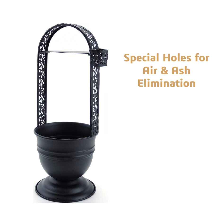 Cocoyaya Charcoal Holder Basket Black