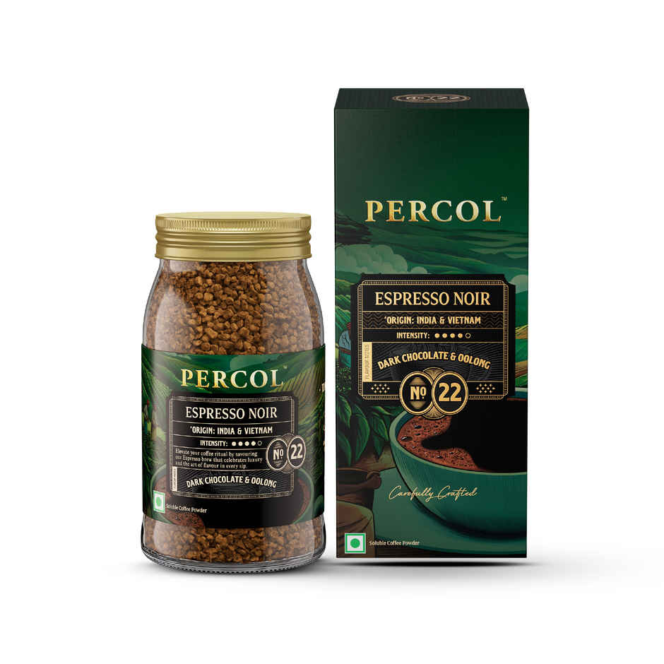 Percol Premium Instant Coffee Espresso Noir Intensity 4/5