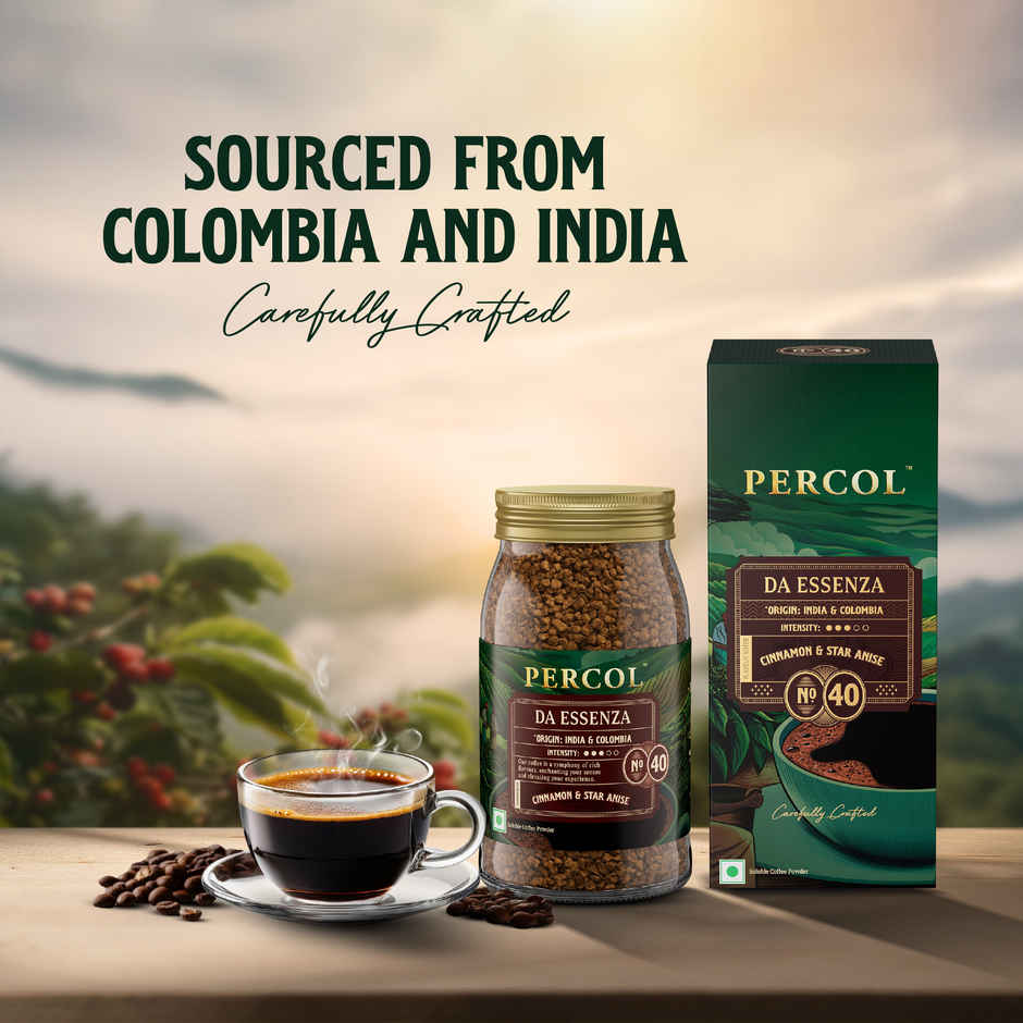 Percol Premium Instant Coffee Da Essenza Colombian Blend 40