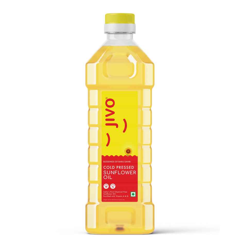 Jivo Sunflower Cold Pressed Oil | Vitamin Fortified Cooking Oil