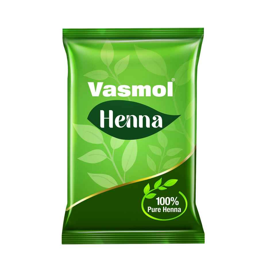 Vasmol Henna 100% Pure Henna Powder Mehendi I For Hair Colour Suitable For Men & Women