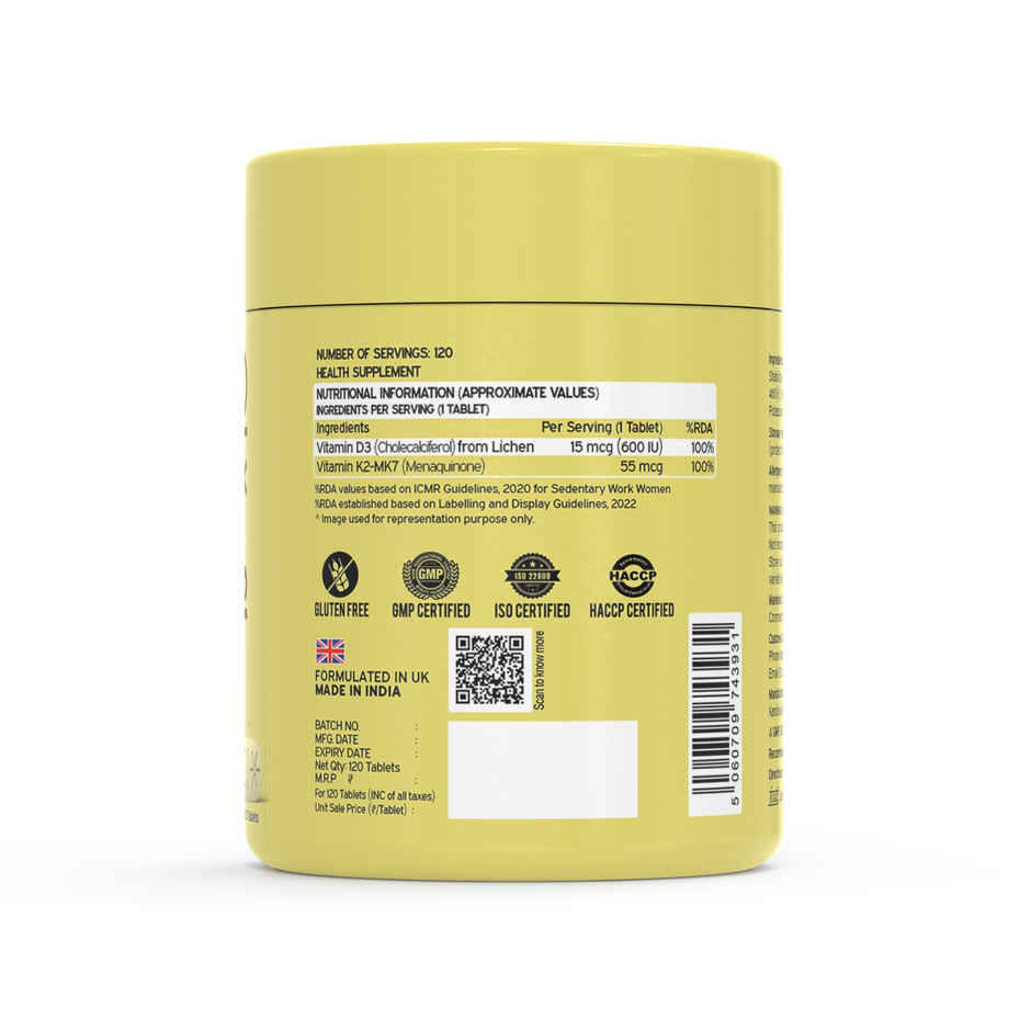 Nutriburst Vitamin D3 + K2 Tablets