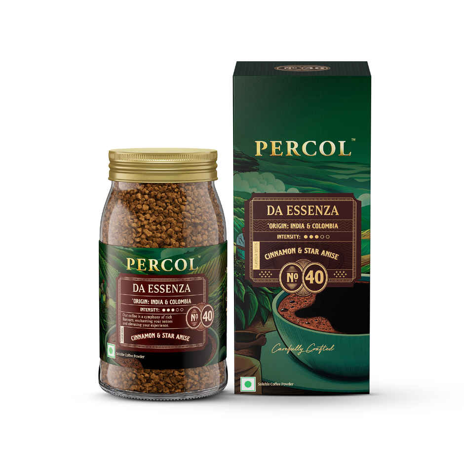 Percol Premium Instant Coffee Da Essenza Colombian Blend 40