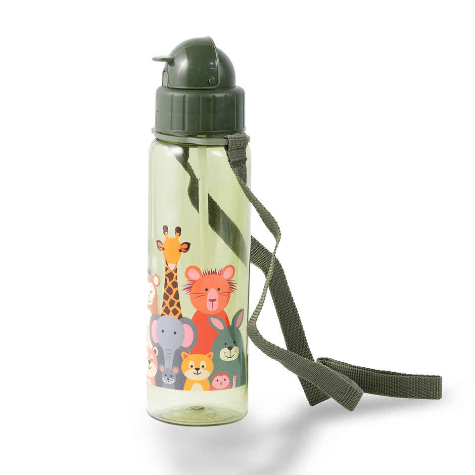 Steelo SipKid Bottle | Green with Print | 530 ml