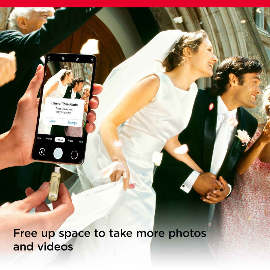 SanDisk Ultra Dual Drive Luxe 128GB Type-C OTG, 400MB/s, Gold | SDDDC4