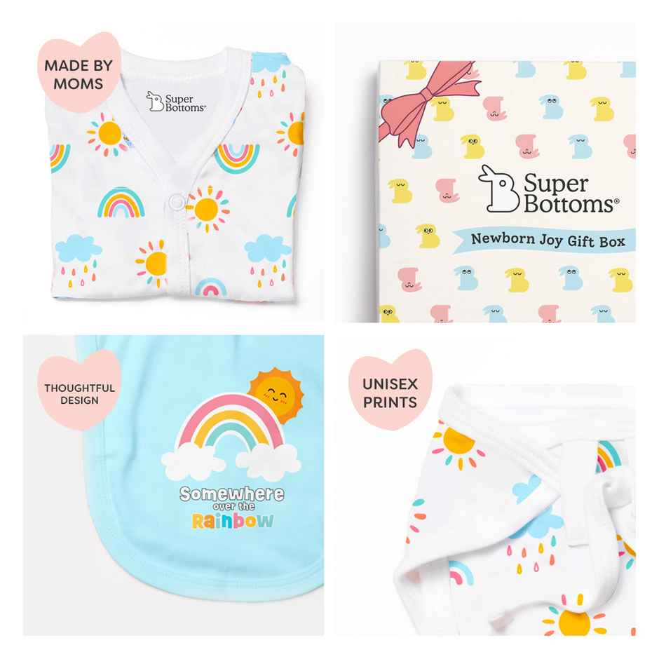 SuperBottoms Newborn Baby Gift Set (0-3Months) | Clothing Gift Set Pack Of 11