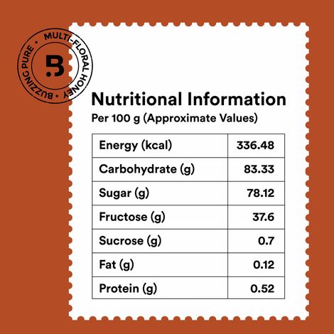 Barosi Multi Floral Honey Glass Jar
