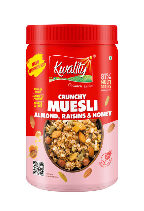 Kwality Muesli Crunchy Almond Raisins And Honey