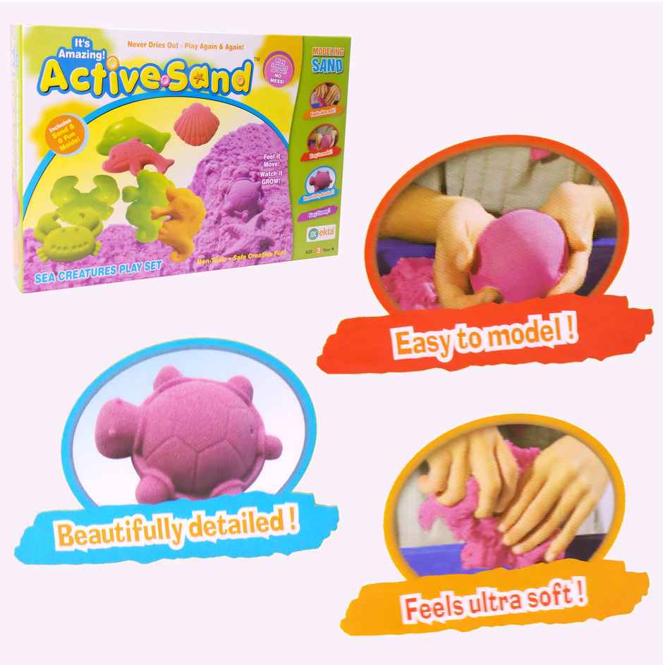 Ekta Active Sand Sea Creatures Play Set