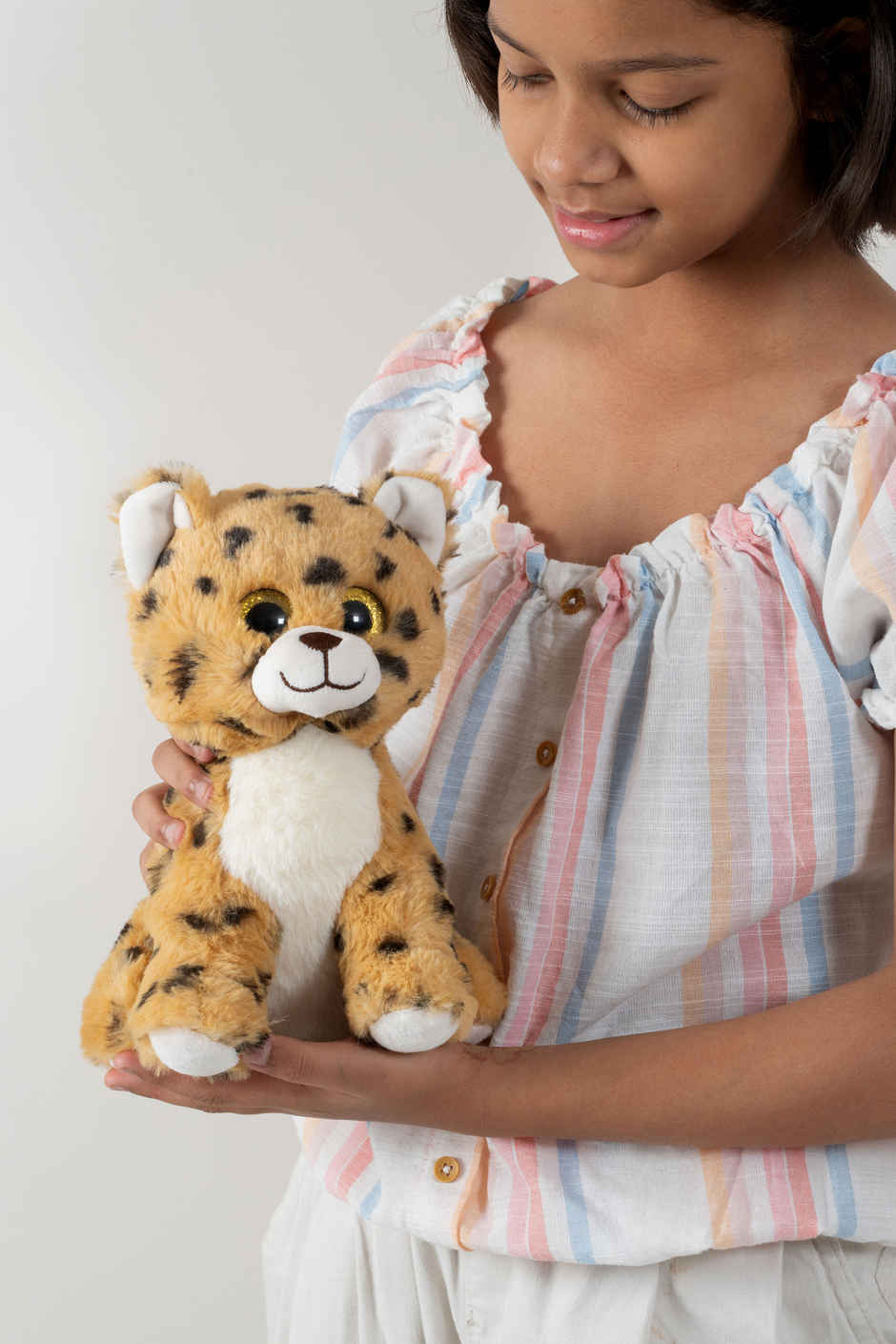 Dimpy Stuff Big Eye Leopard 23Cm Golden Color