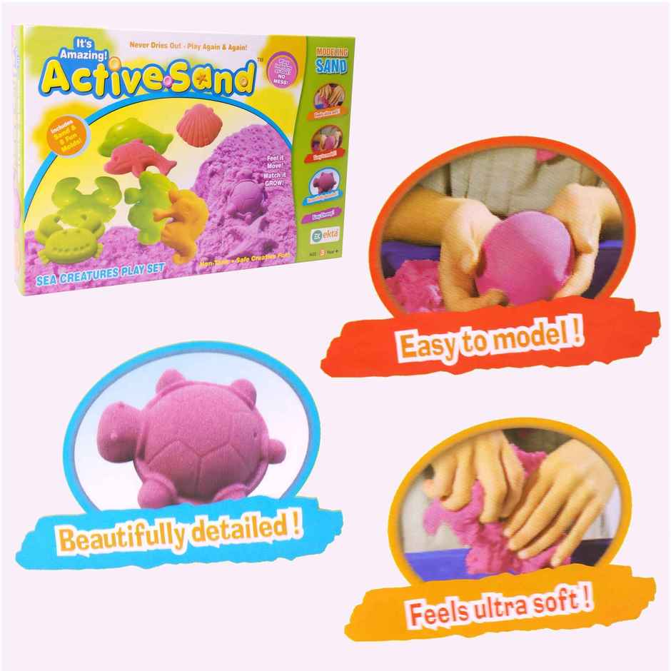 Ekta Active Sand Sea Creatures Play Set