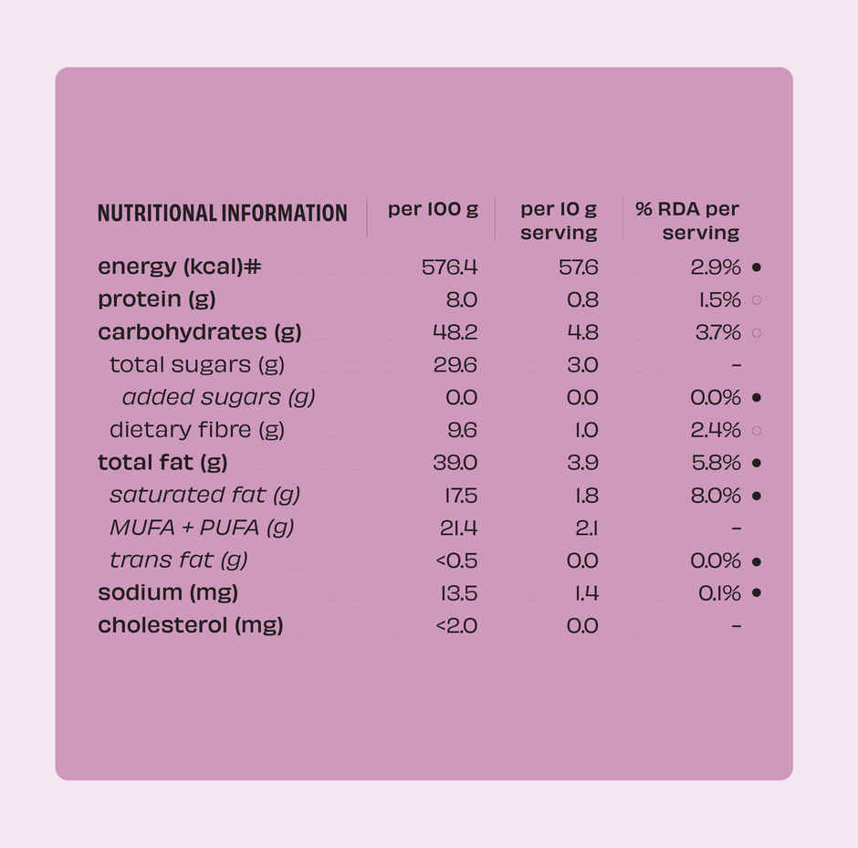 The Whole Truth Dark Cocoa Bar - Hazelnut | 80 g | Sweetened with dates