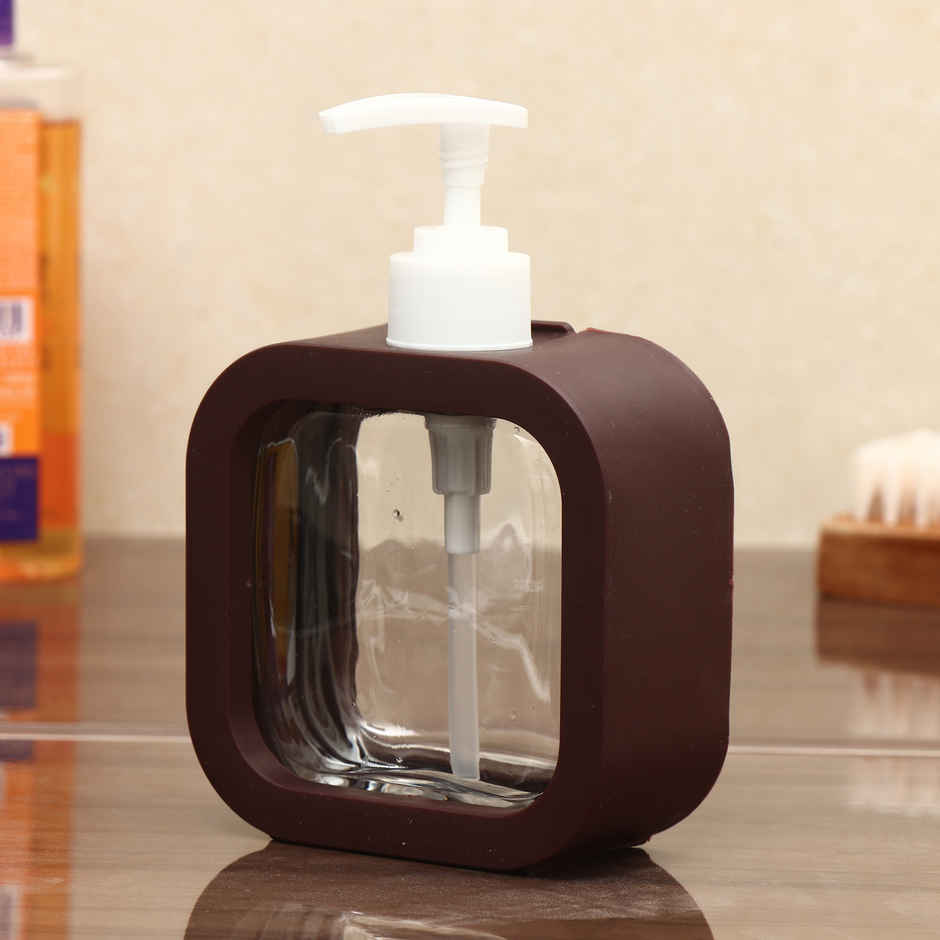 Perpetual Handwash Soap Dispenser Bottle for Wash Basin | Brown