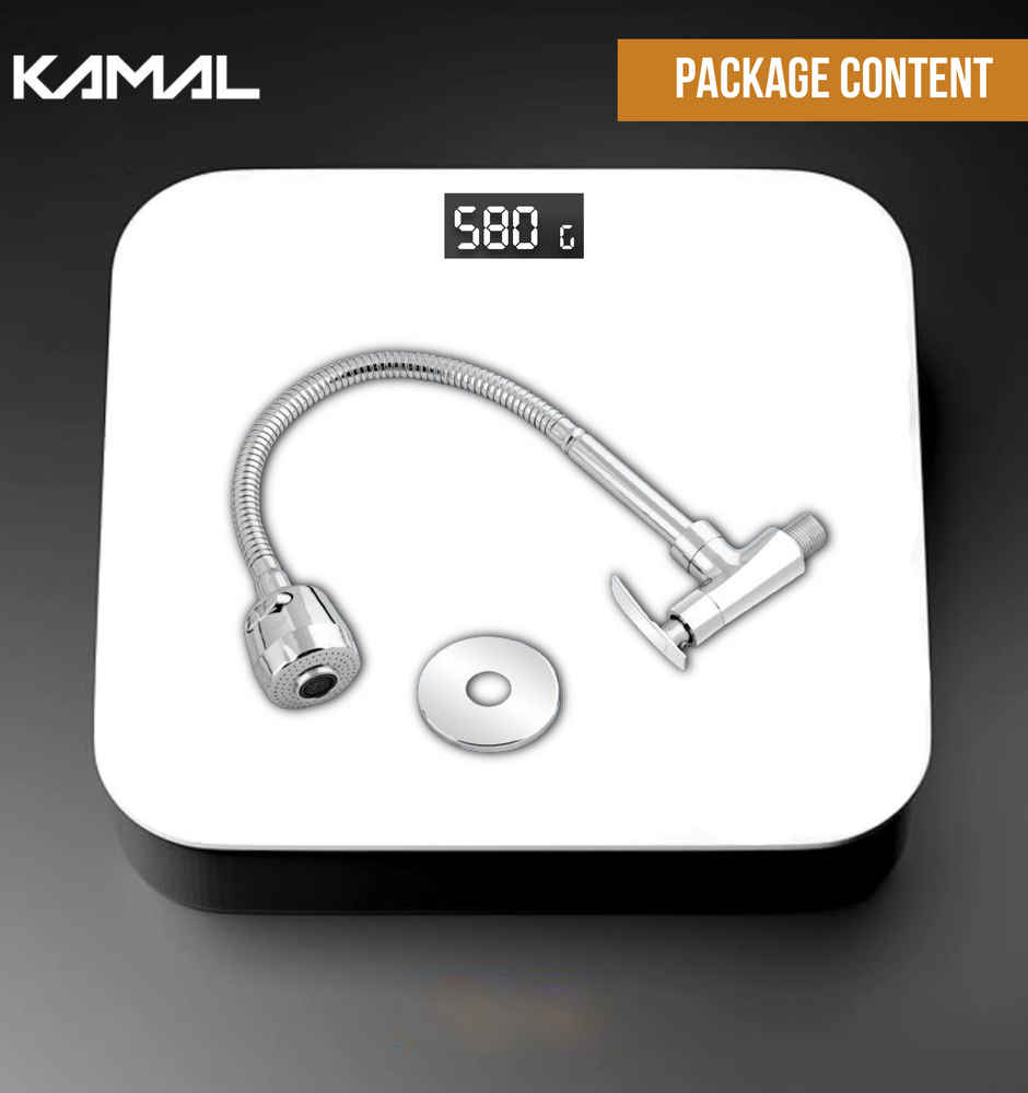 Kamal Sink Spray Vista - Wall Mounted | Ss 304 Spout 360 Degree Dual Flow Shower Mode