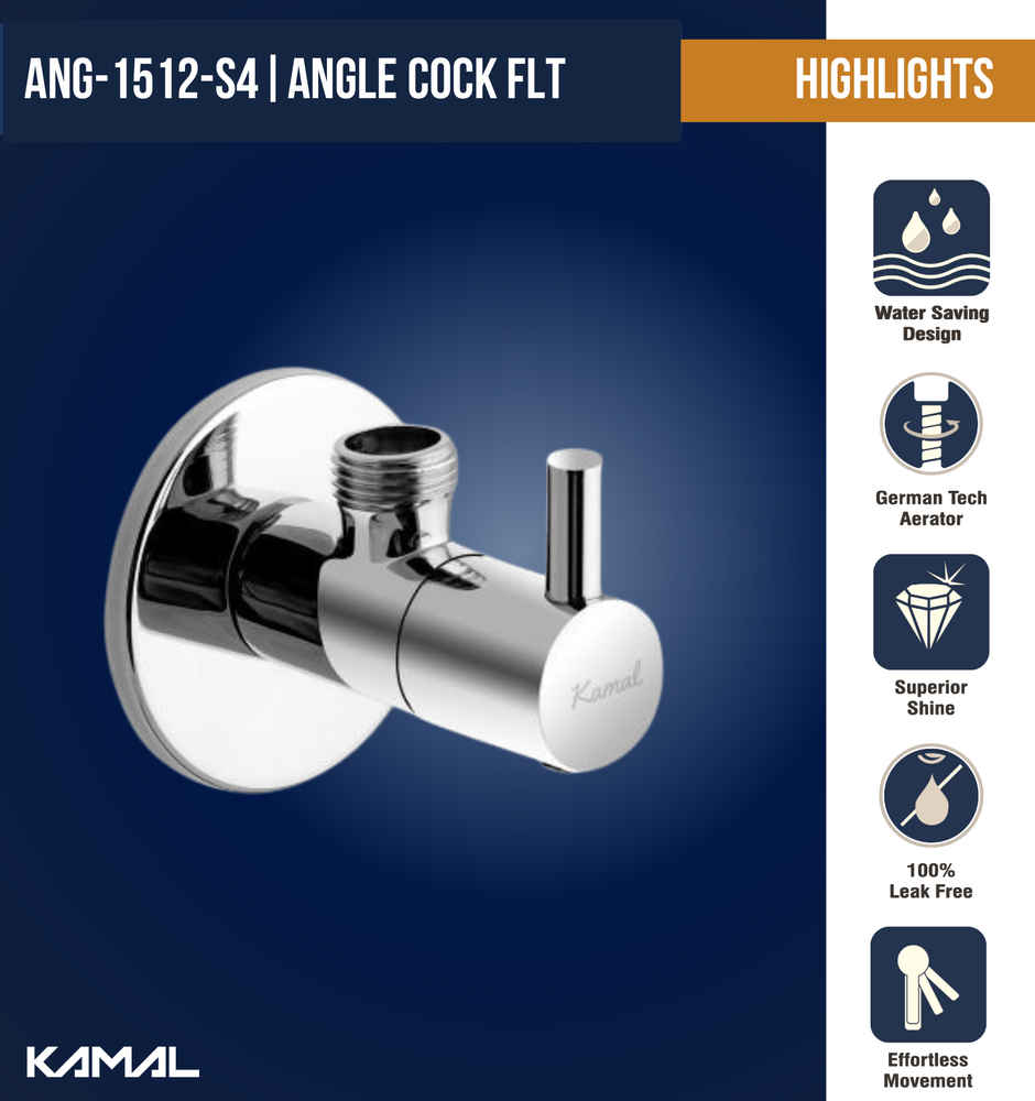 Kamal Flt | Set Of 4 Angle Cock Faucet