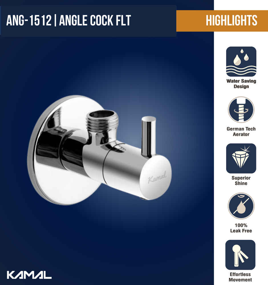 Kamal Angle Cock - Flt Angle Cock Faucet
