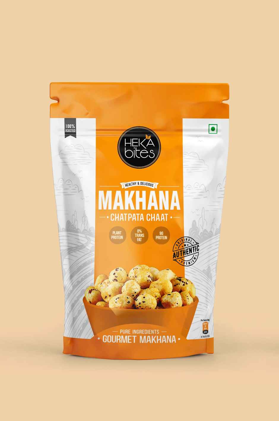 Heka Bites Roasted Makhana Chatpata Chaat