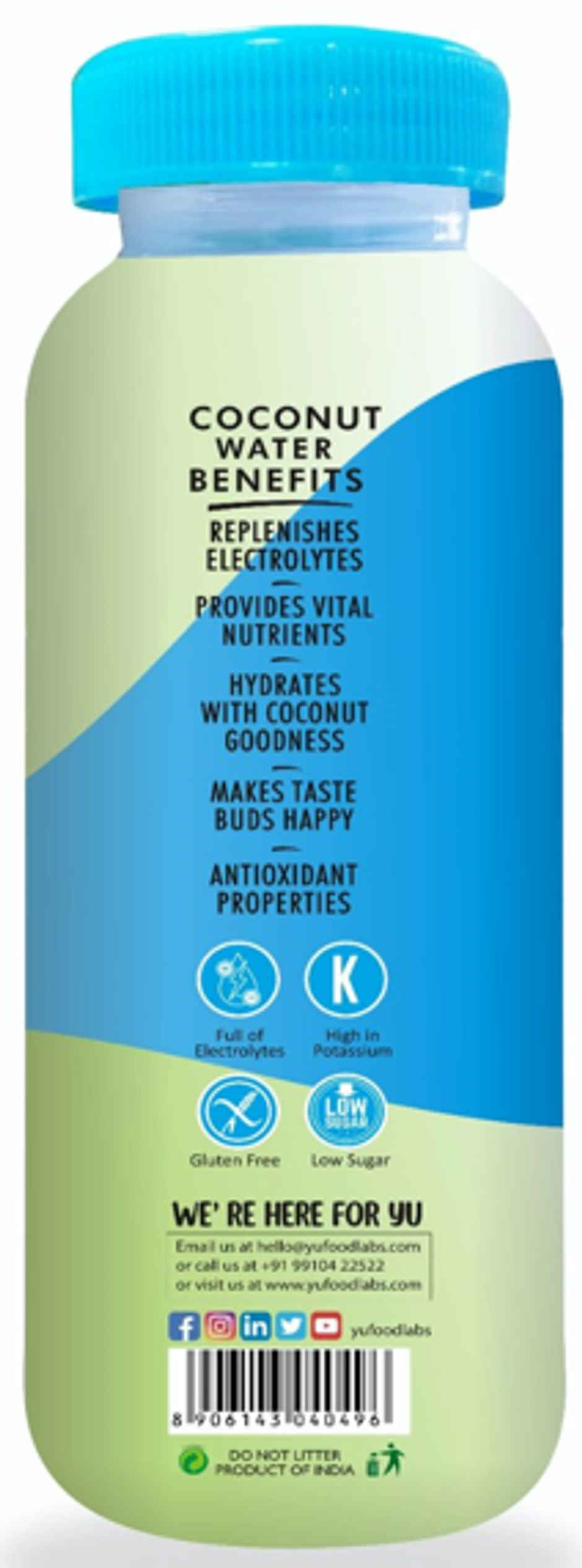 Yu 100% Natural Coconut Water | 200 ml Combo