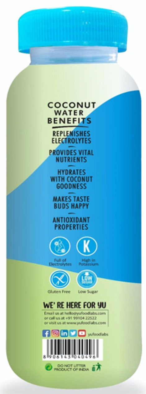Yu 100% Natural Coconut Water | 200 ml