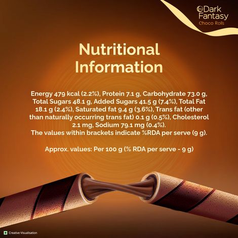 Sunfeast Dark Fantasy Choco Rolls | Crunchy Wafer Rolls