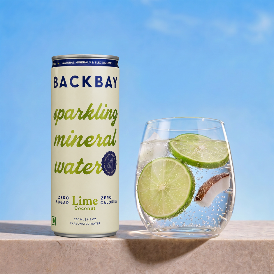 Backbay Lime Coconut Sparkling Mineral Water