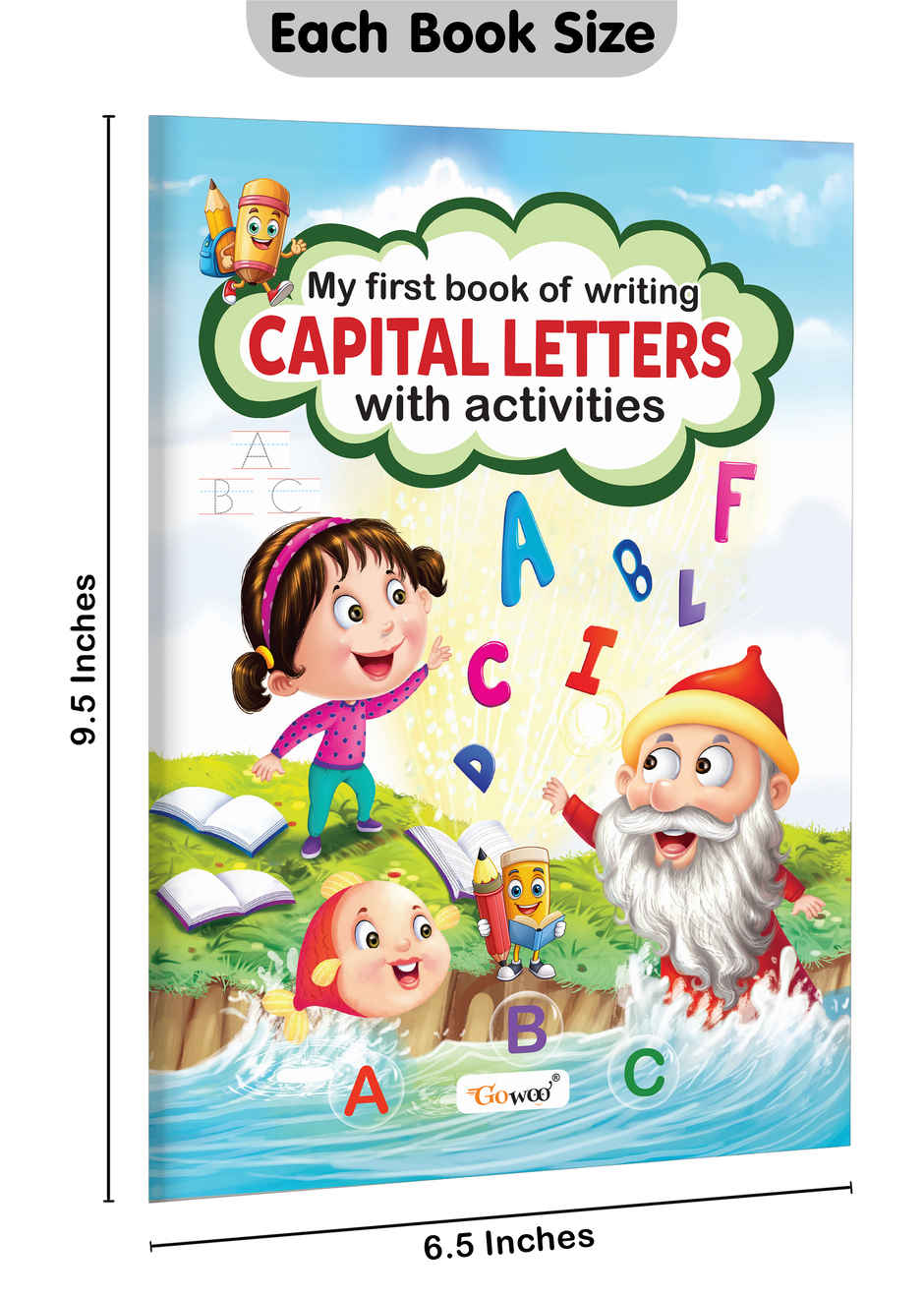 My First Book Of Writing Capital Letters with Activities | Preschool Writing Workbook for Ages 3-12
