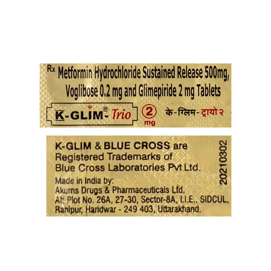 K-Glim-Trio 2mg Tablet SR
