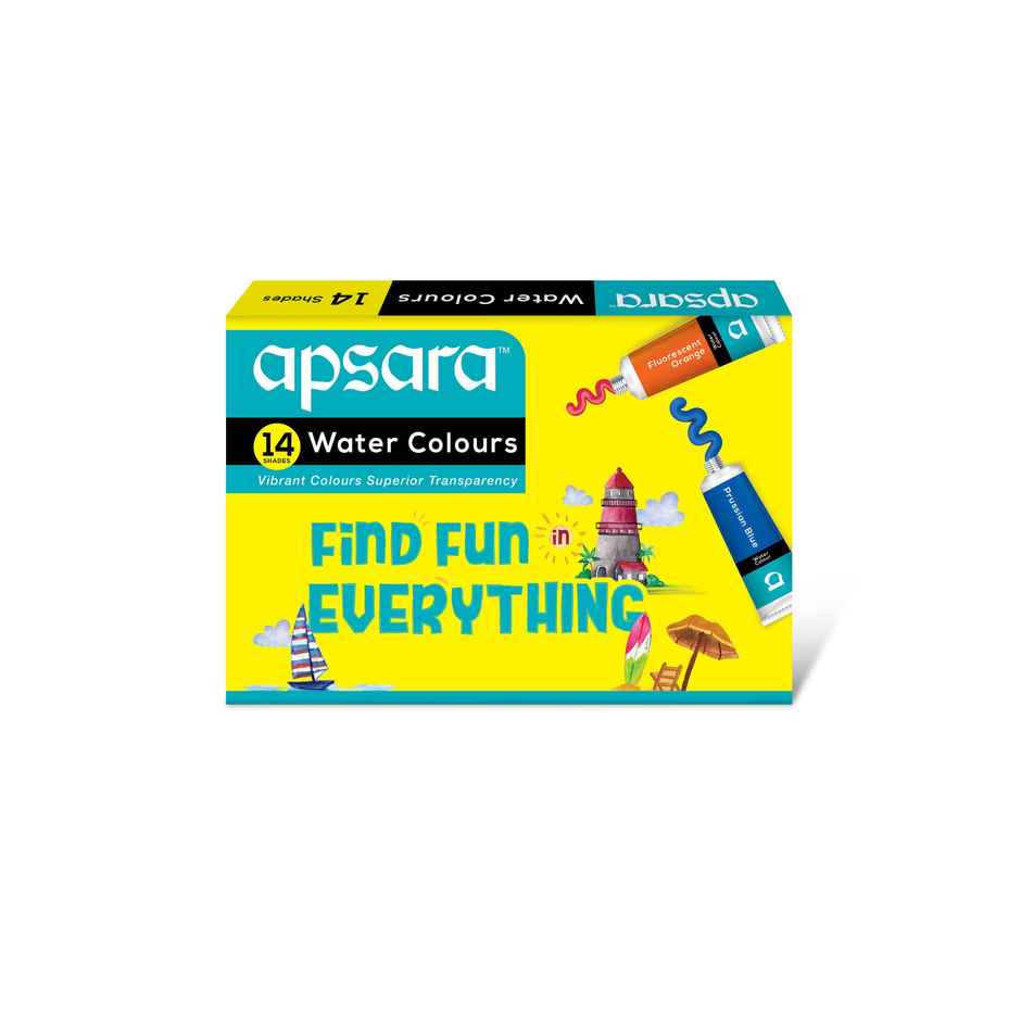 Apsara Water Tube Colours | Vibrant Colours Superior Transparency | Non-toxic | Brilliant Colours | Multicolour