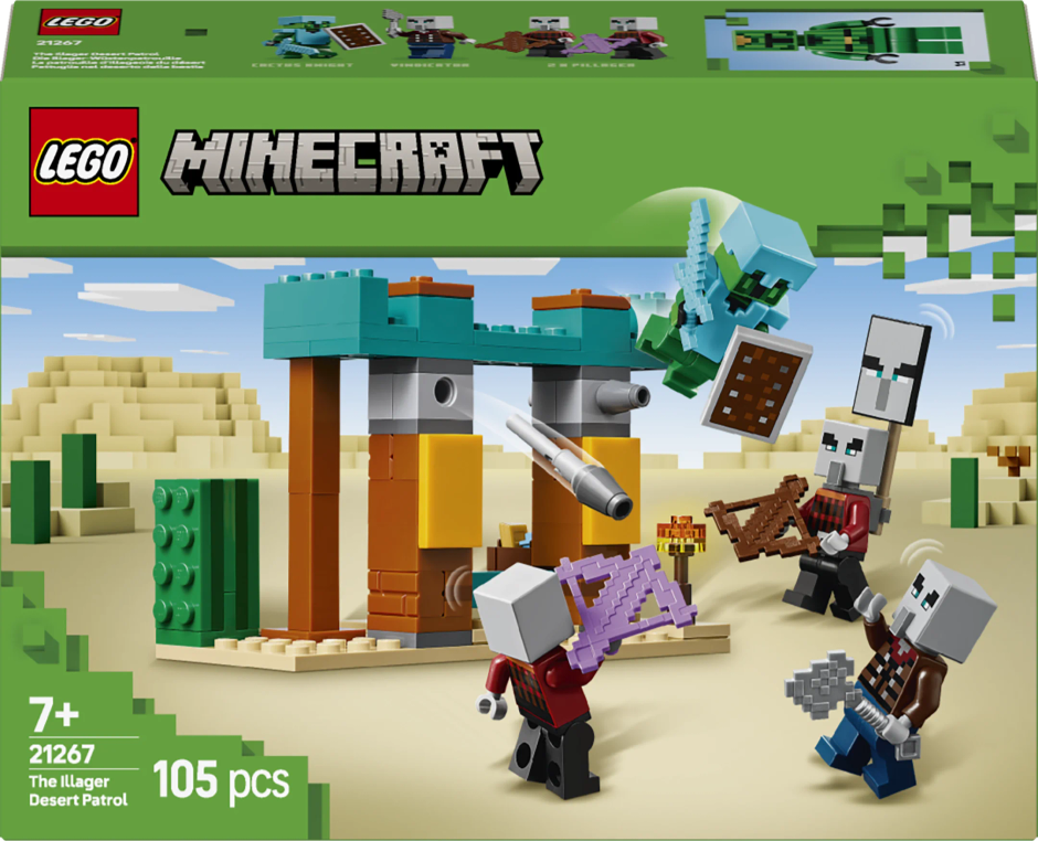 LEGO Minecraft The Illager Desert Patrol Gaming Kit for Kids 21267