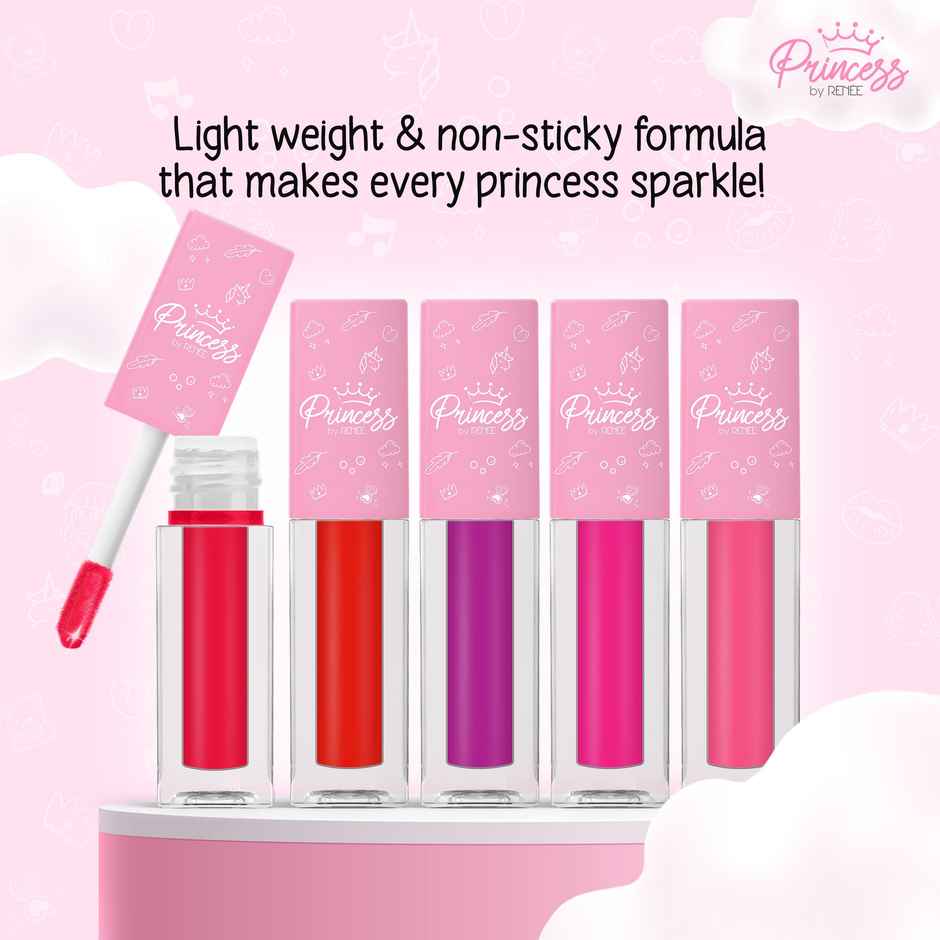 Princess By Renee Royal Shine Lightly Tinted Super Glossy Lip Gloss Set