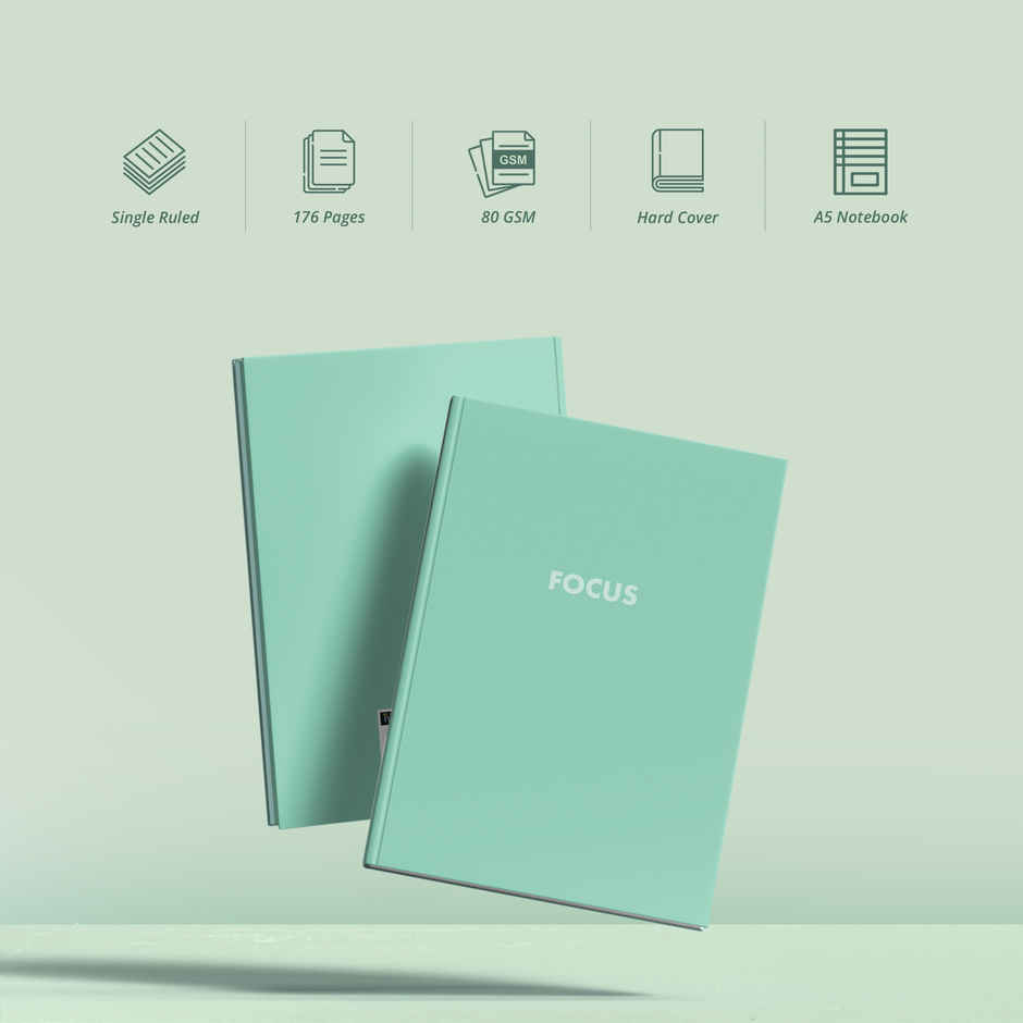 Paperkraft | Signature Series | A5 Size | 176 Pages | 80 Gsm | Single Line | Hard Cover | Assorted