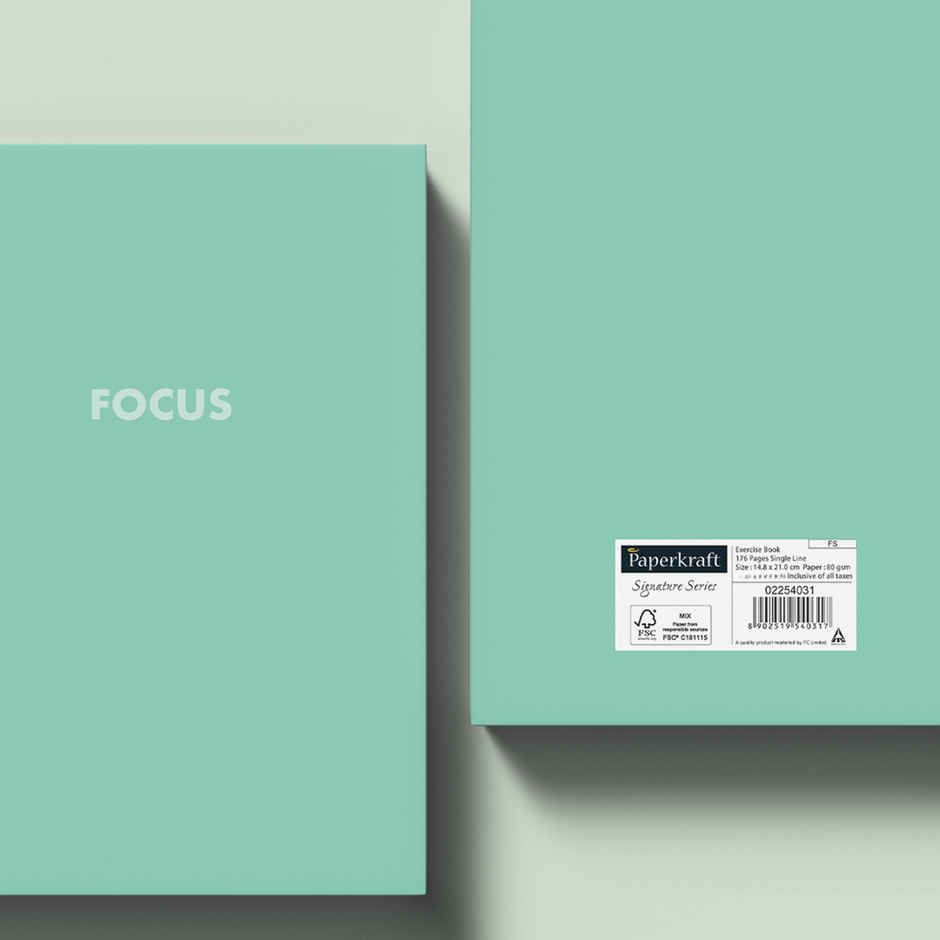 Paperkraft | Signature Series | A5 Size | 176 Pages | 80 Gsm | Single Line | Hard Cover | Assorted