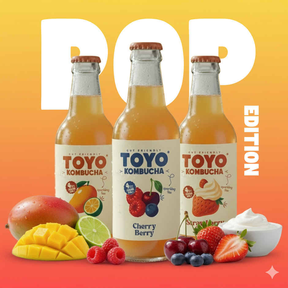 Toyo Kombucha Low Sugar Cherry Berry