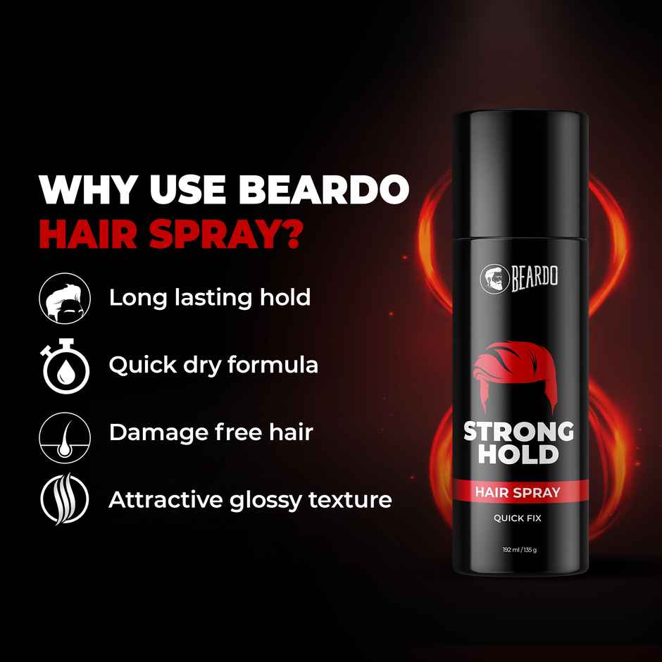 Beardo Strong Hold Hair Spray For Men