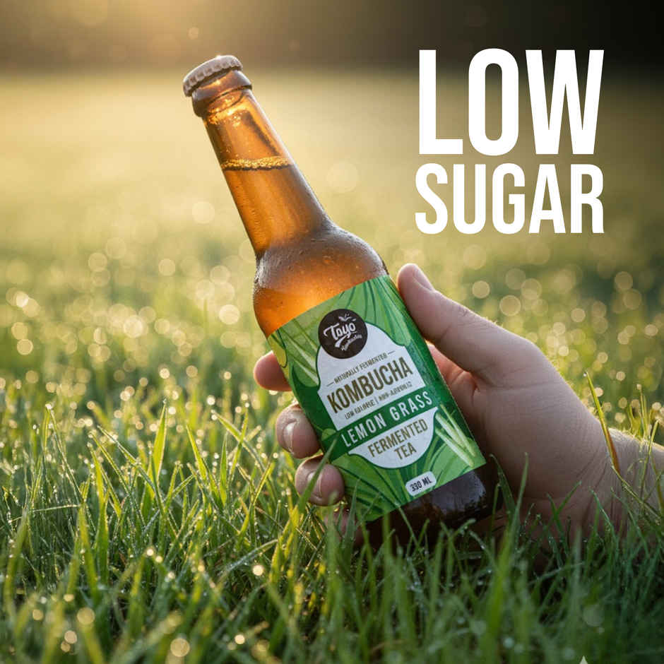Toyo Kombucha Low Sugar Lemongrass | Non-Alcoholic Kombucha