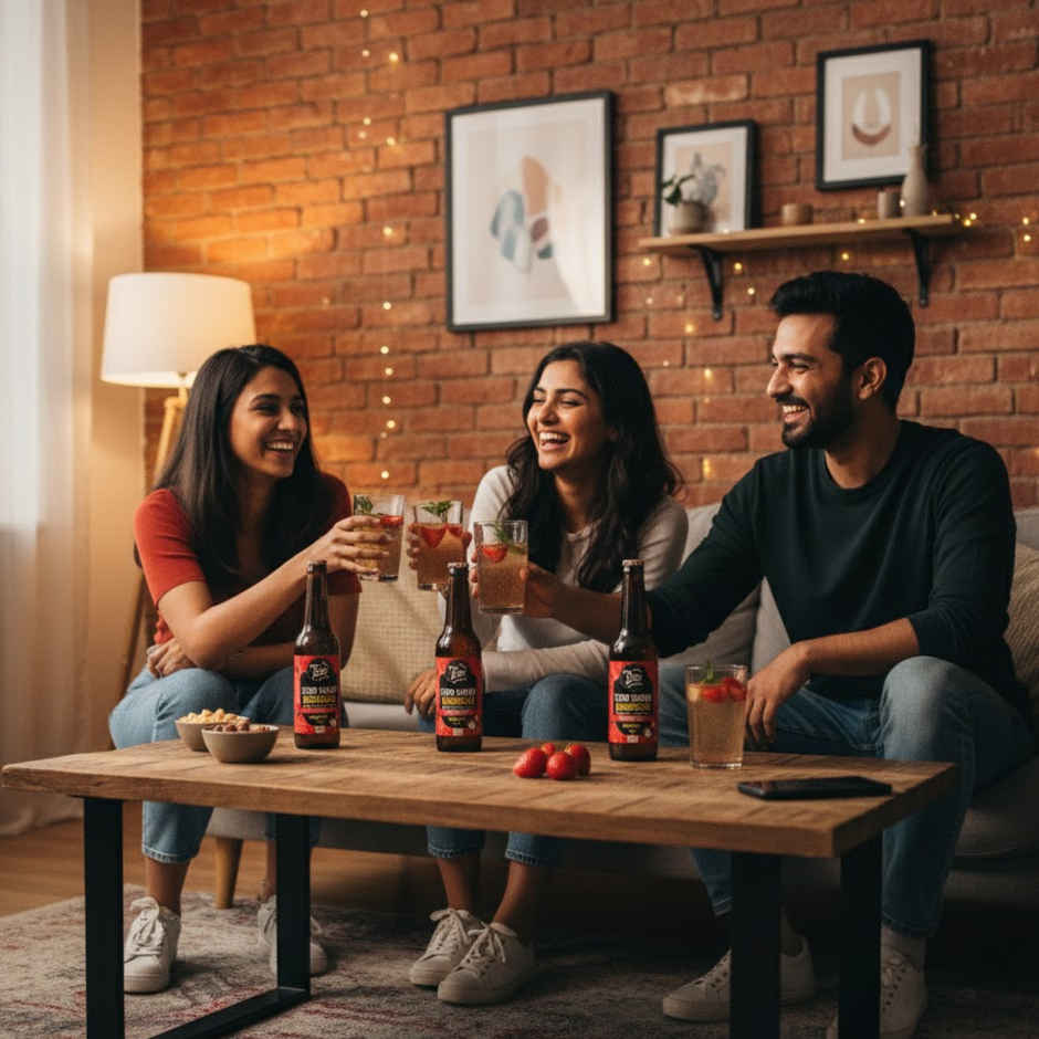 Toyo Kombucha Zero Sugar Strawberry | Non-Alcoholic Kombucha