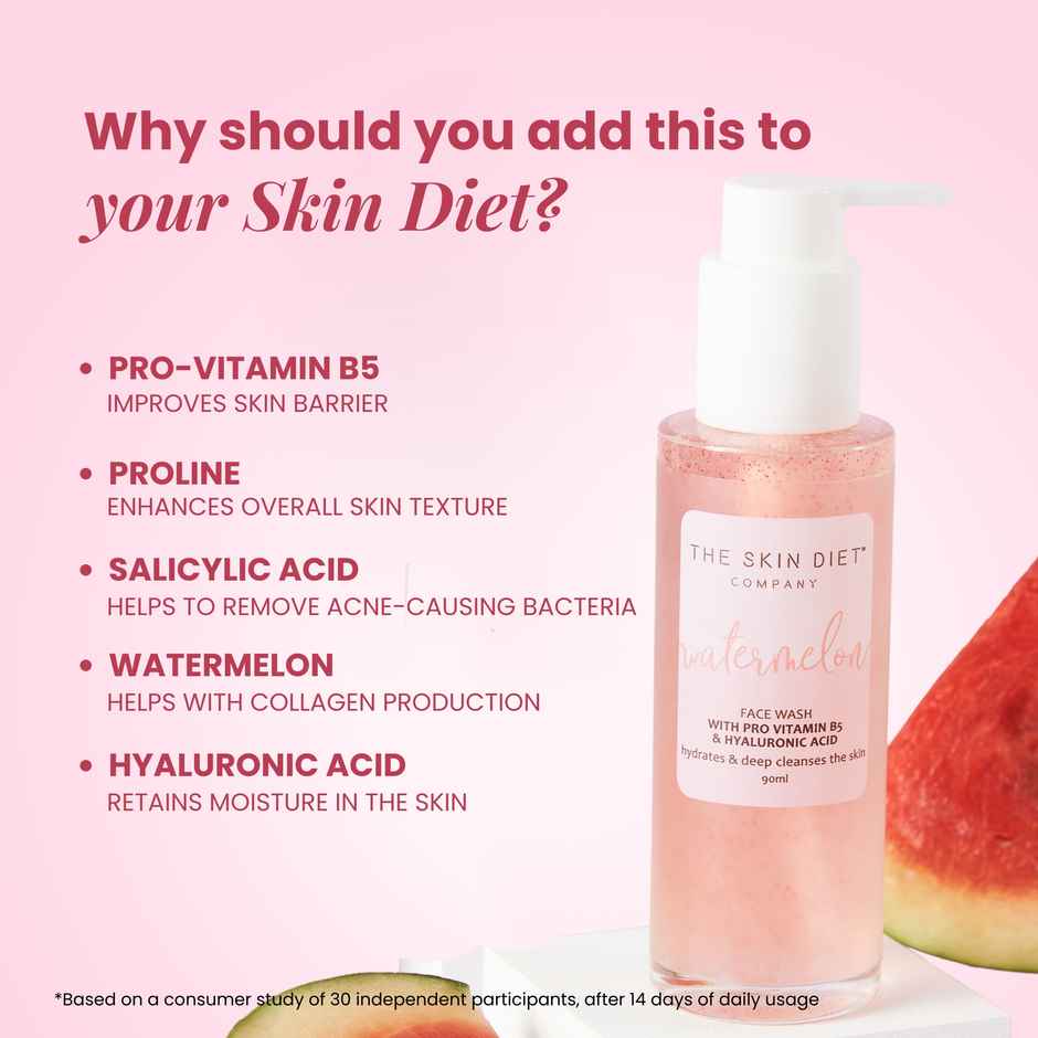 The Skin Diet Company Watermelon Face Wash