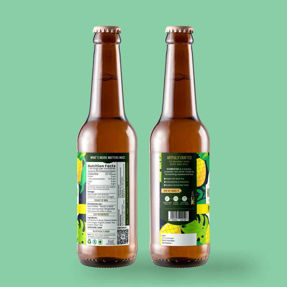 Toyo Kombucha Low Sugar Pineapple | Non-Alcoholic Kombucha