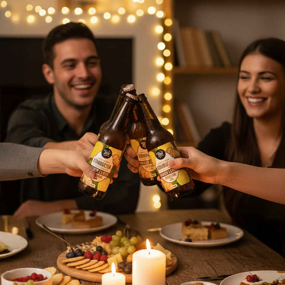 Toyo Kombucha Low Sugar Ginger Lemon | Non-Alcoholic Kombucha