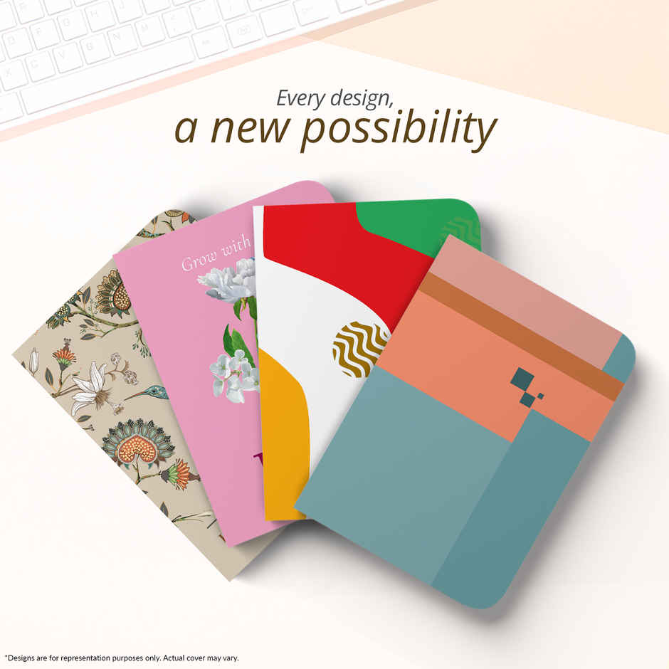 Paperkraft | Expression Series | A5 Size | 176 Pages | 80 Gsm | Single Line | Soft Cover | Assorted