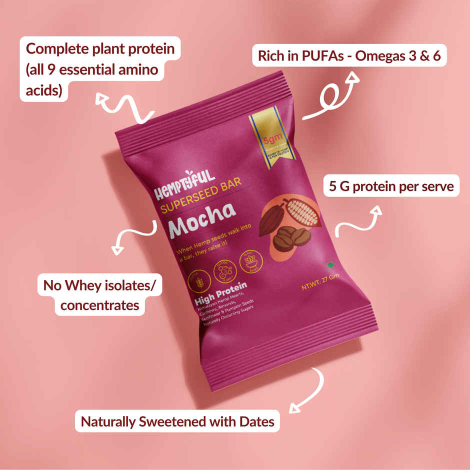 Hemptyful Superseed Bar - Mocha