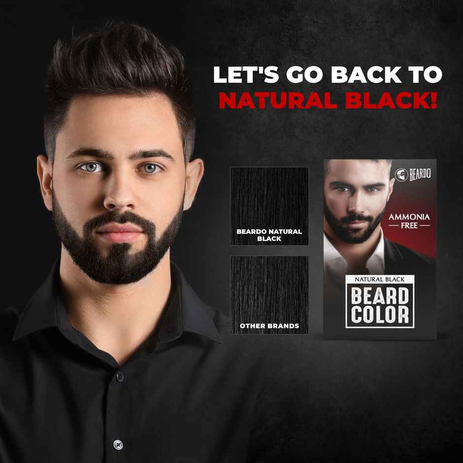 Beardo Men Natural Black Beard Colour