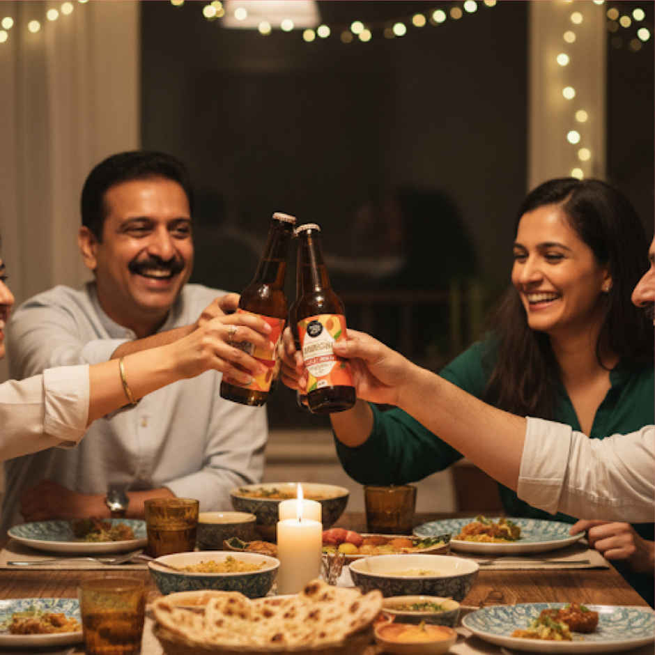 Toyo Kombucha Exotic Peach Kombucha(330ml) & Beyond Snã¡Ck Kerala Banana Chips - Hot And Sweet Chilli(75gms) Combo