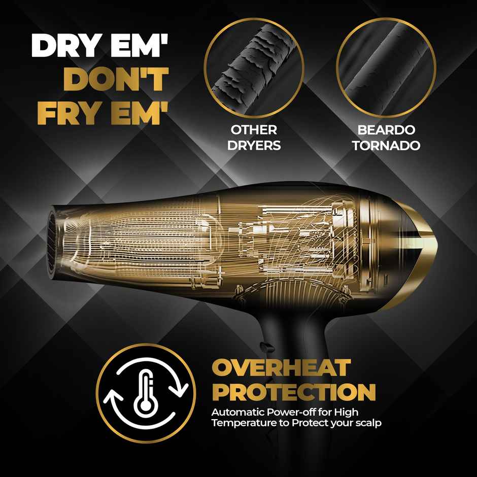 Beardo Men Tornado Pro Hair Dryer 2000W