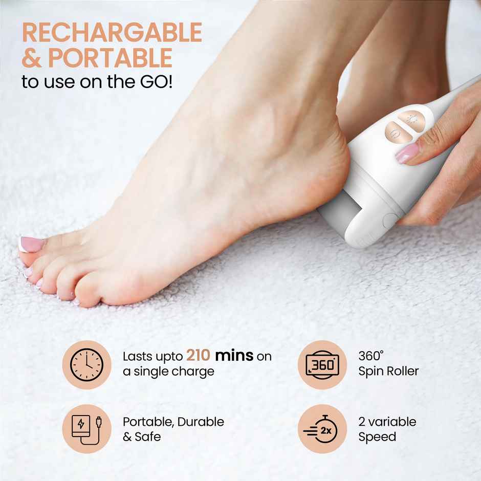 PROTOUCH Bliss Callus Remover | Electric Home Pedicure Device For Smooth Feet