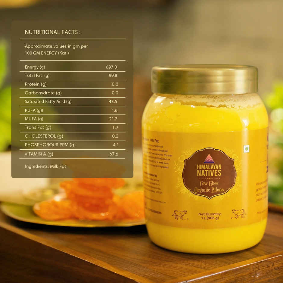 Himalayan Natives Organic Bilona Cow Ghee | Jar
