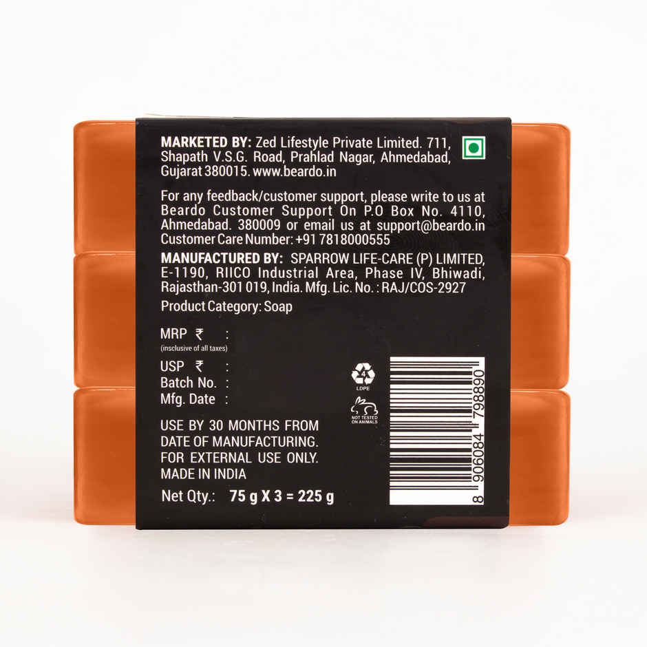 Beardo Men Whisky Smoke Soap